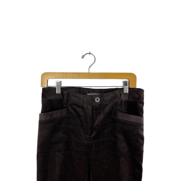 Chelsea & Theodore Womens Pants Brown Size 4 Corduroy Polyester Blend Straight - Picture 5 of 10